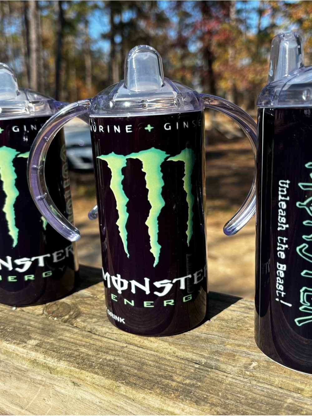Green Logo Sippy Cup - Branded Home Dining Drinkware